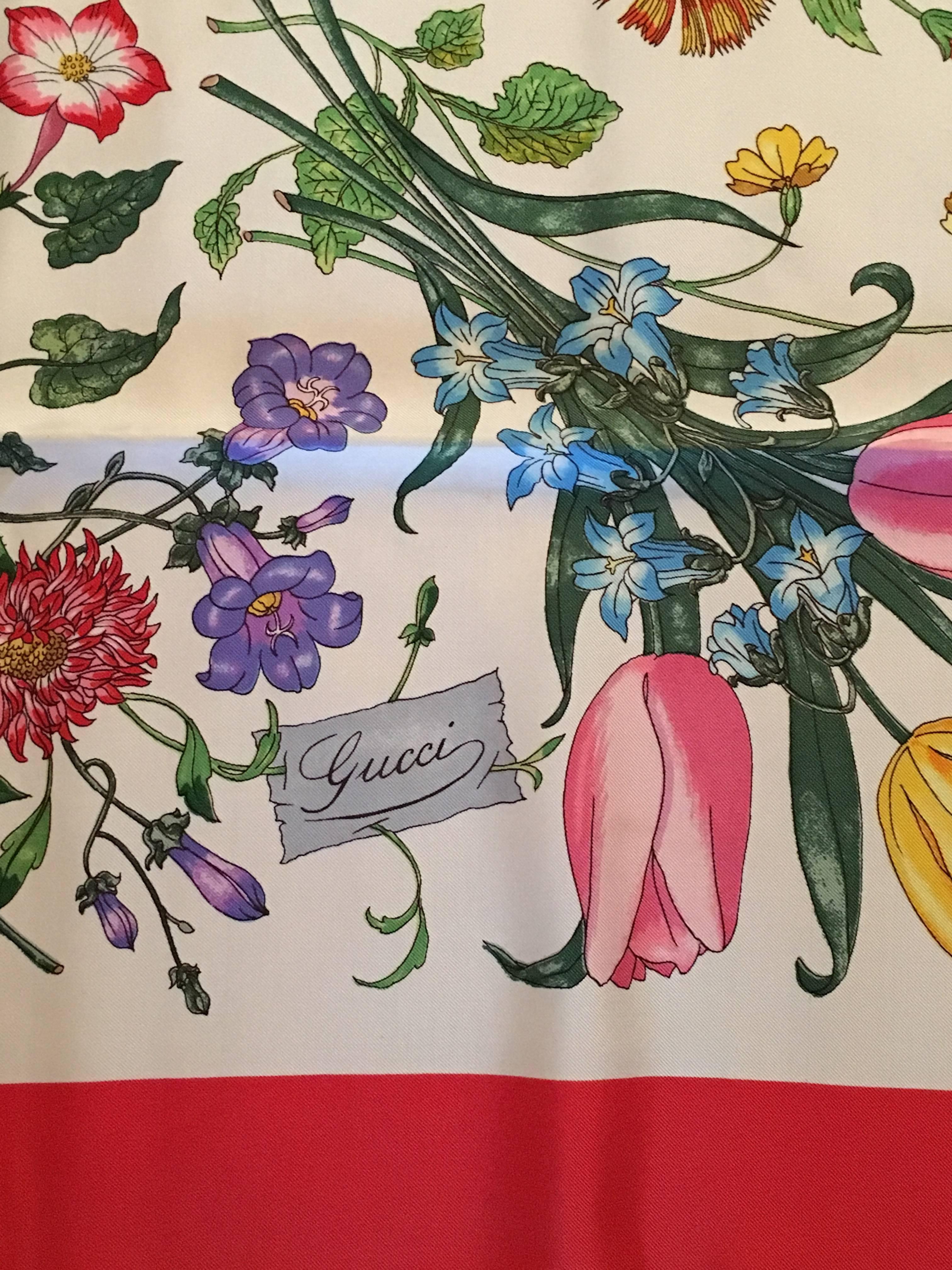 gucci flora scarf for grace kelly