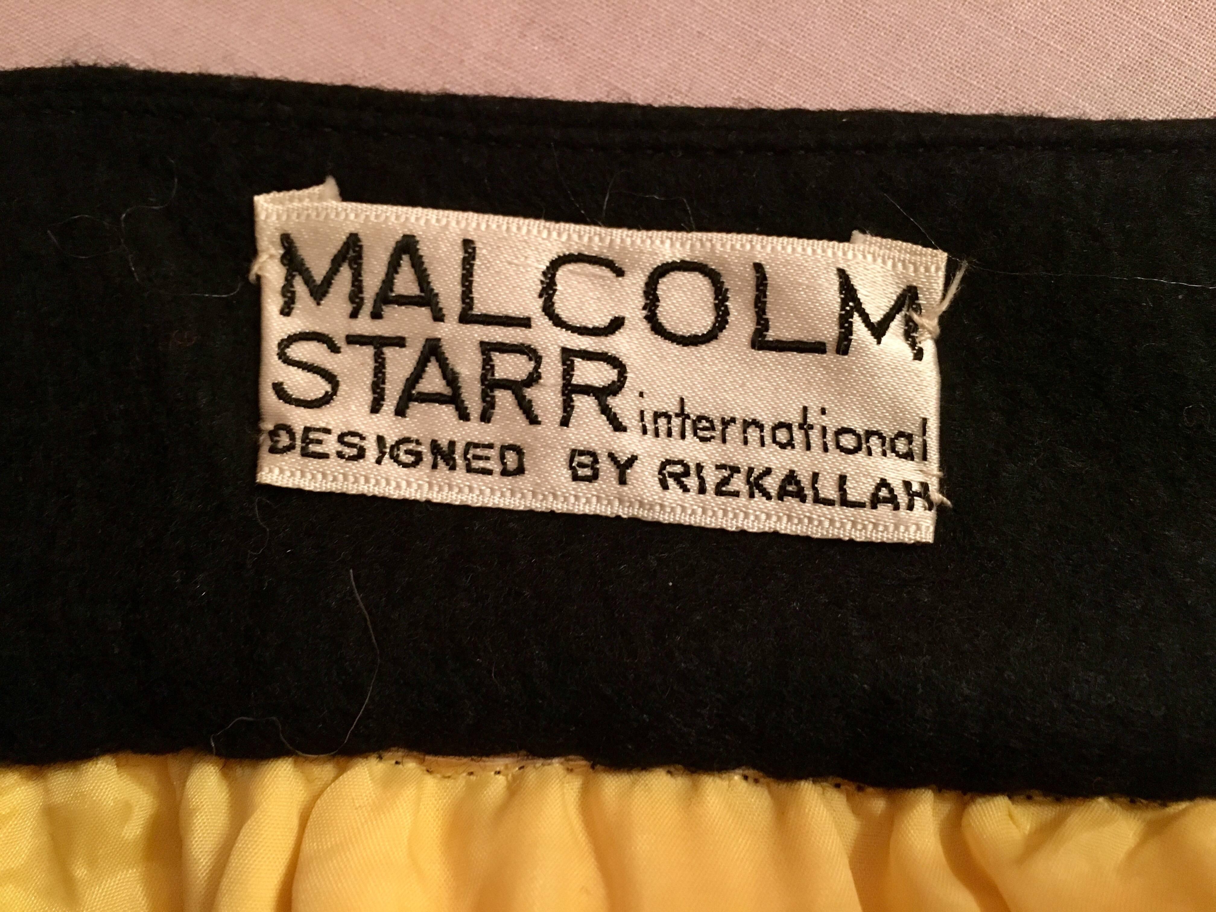 Rizkallah for Malcolm Starr 1970s Felted Maxi Skirt with Playing Card Suits For Sale 3