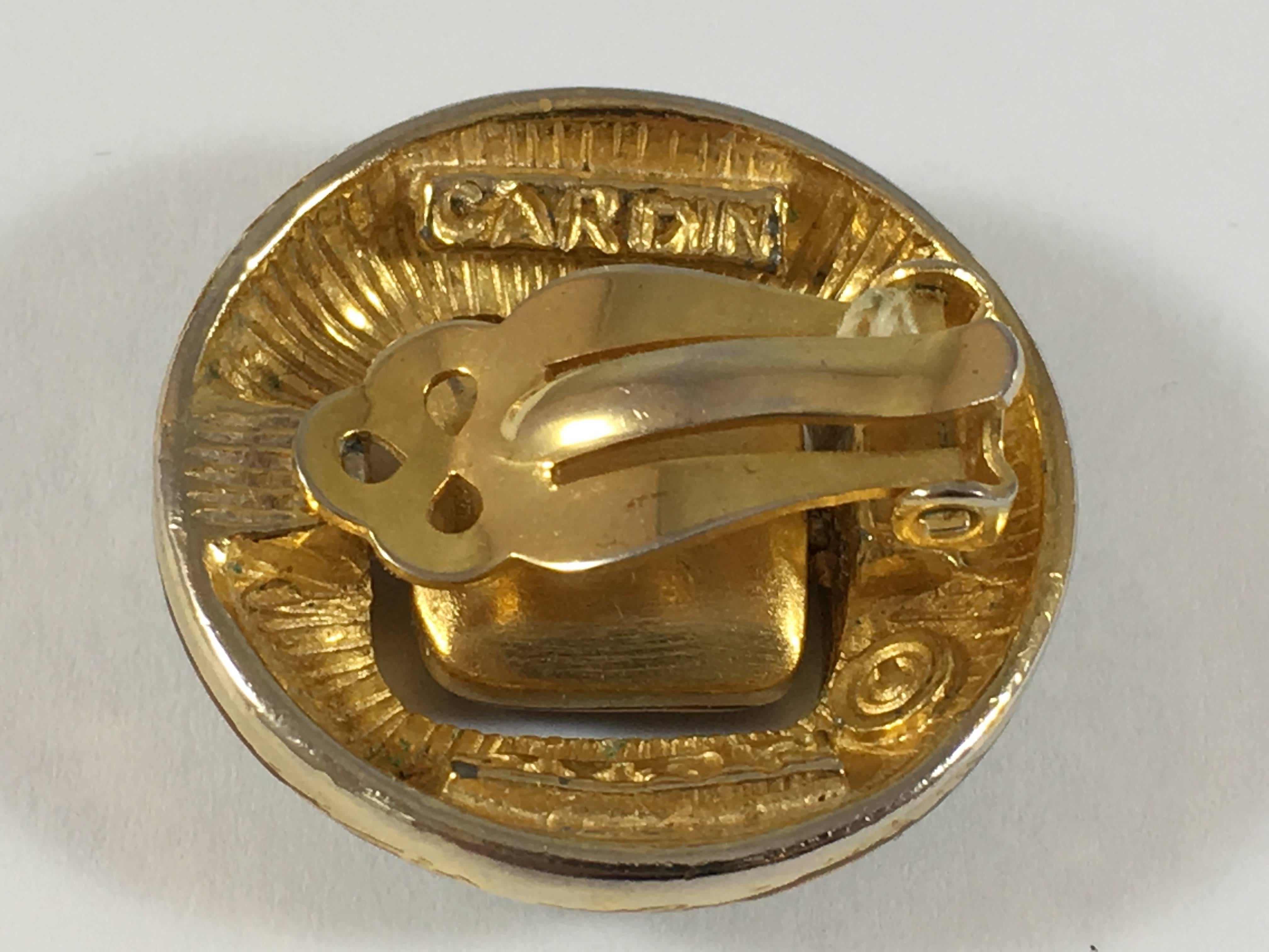 Pierre Cardin 1960s MOD Reversible Clip-On Earrings For Sale 2