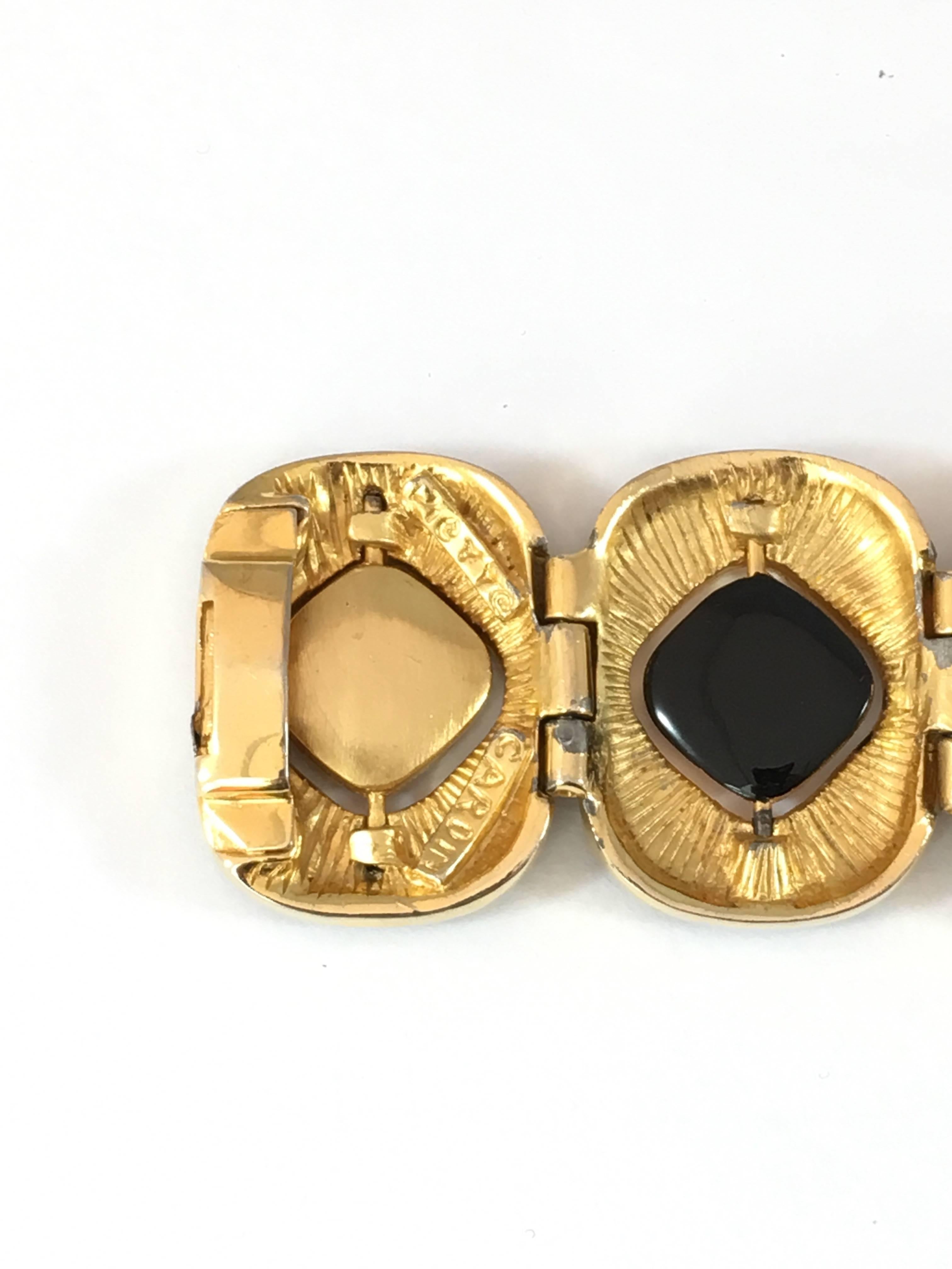 Women's Pierre Cardin 1960s MOD Reversible Disk Bracelet For Sale