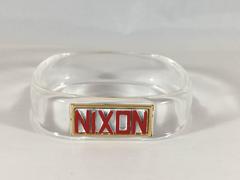 Rare 1968 Lucite Trifari Nixon Bangle Bracelet Presidential Election Memorabilia