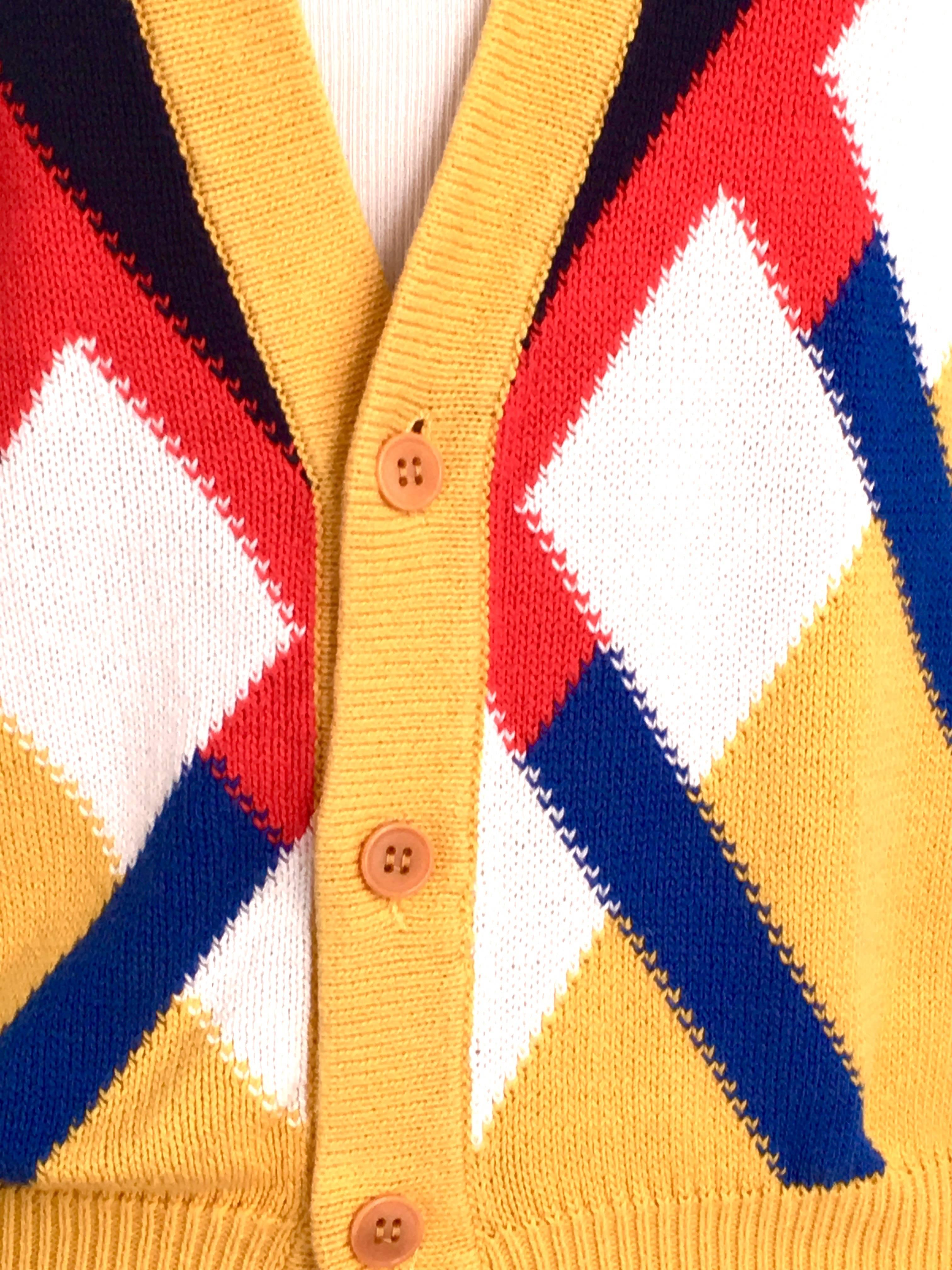 Women's 1980s Gucci V-Neck Cardigan Sweater