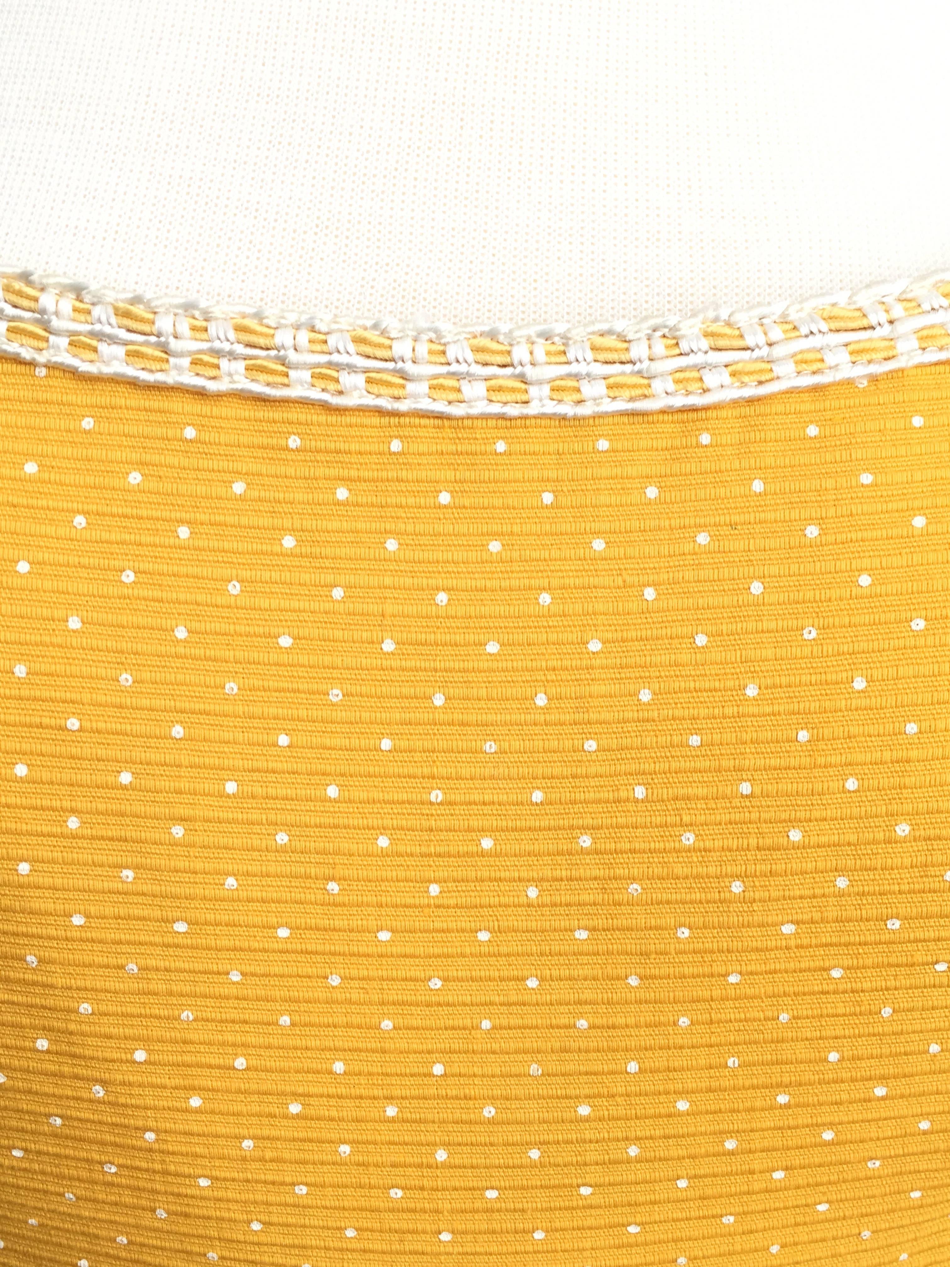 Oscar De La Renta Boutique Yellow Polka Dot Dress, 1960s  For Sale 4