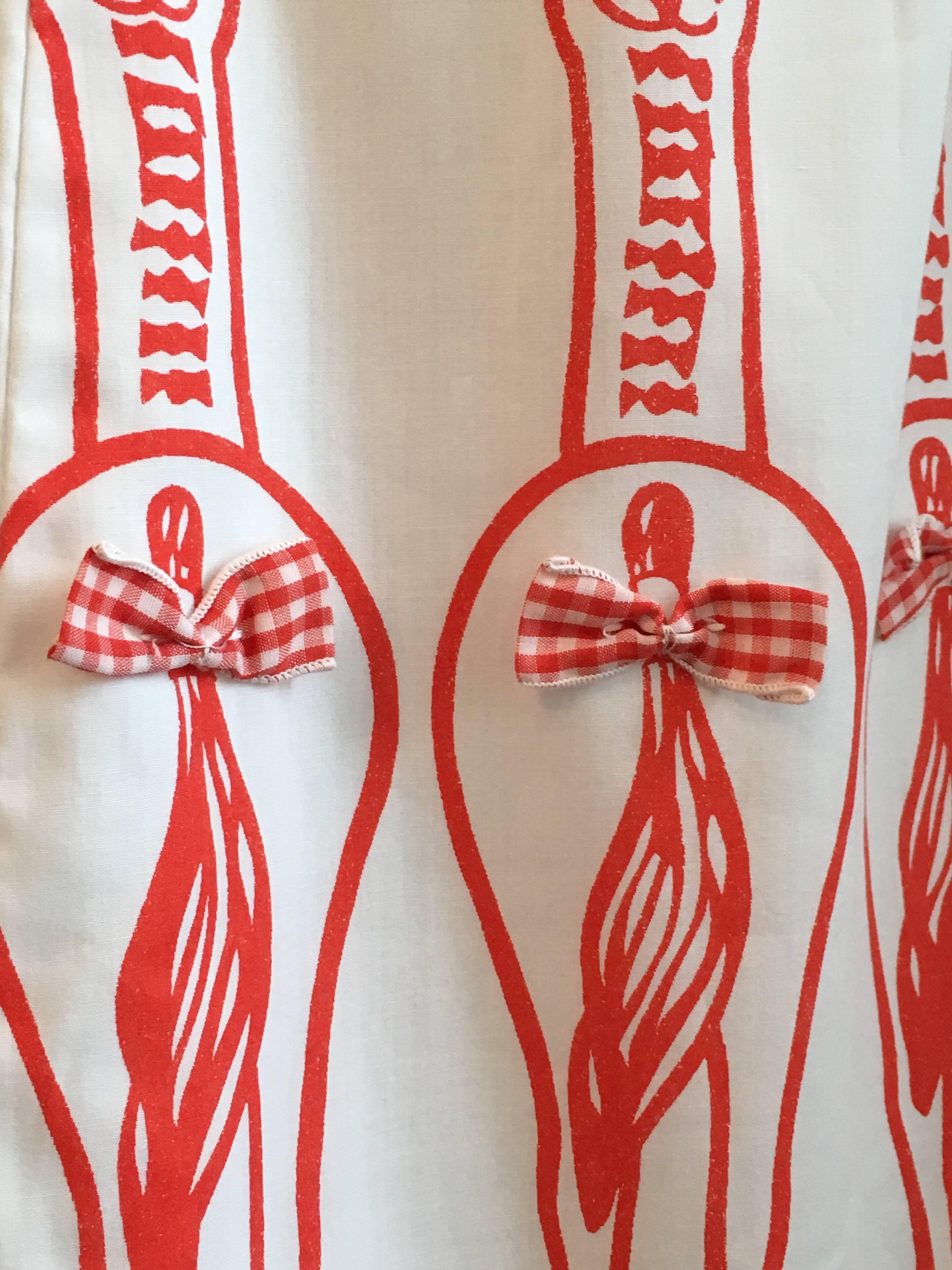 Vested Gentress Coming and Going Horse Printed Dress, 1970s 2