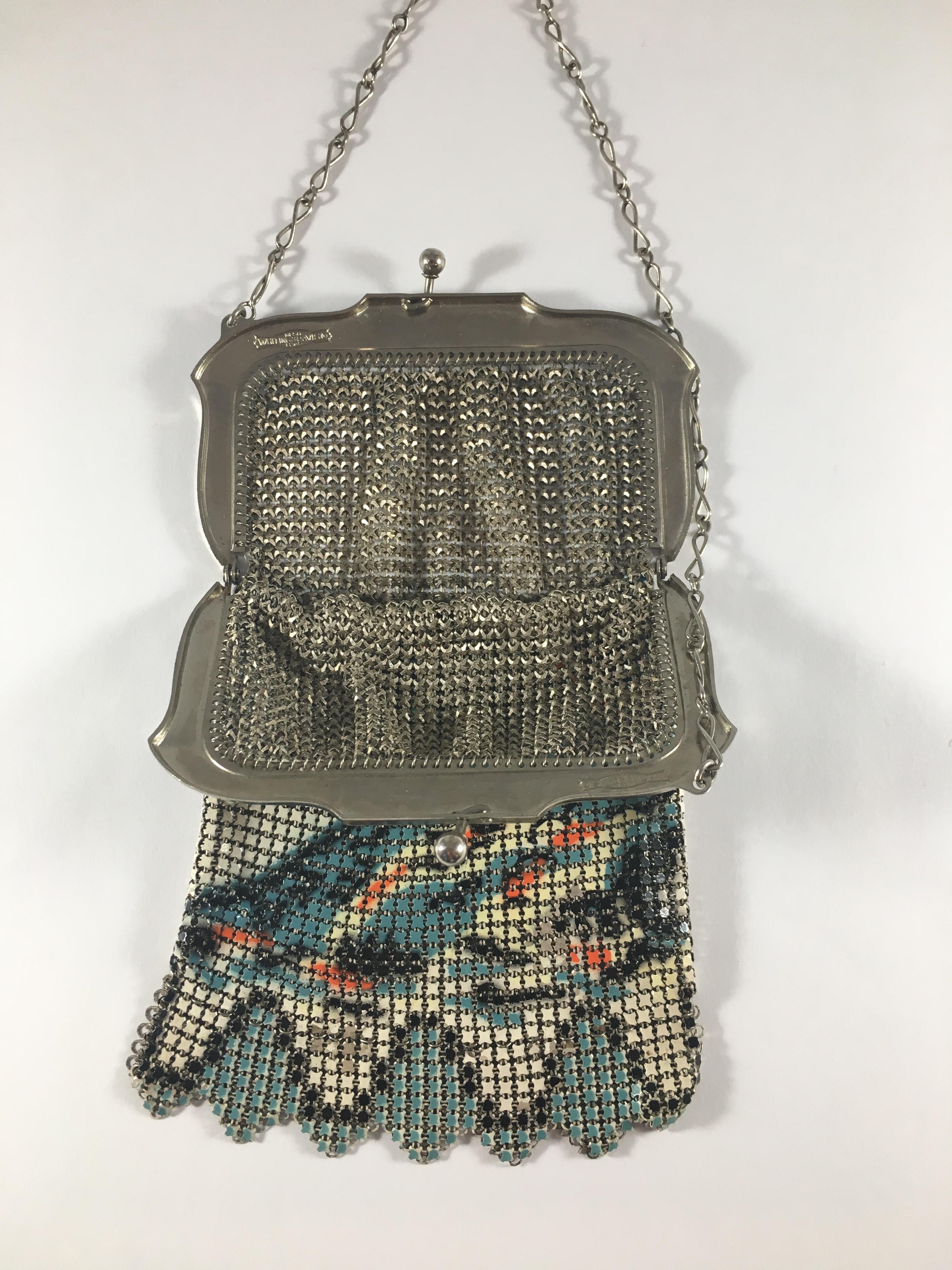 Whiting and Davis Mesh Lighthouse Handbag 1920s 7