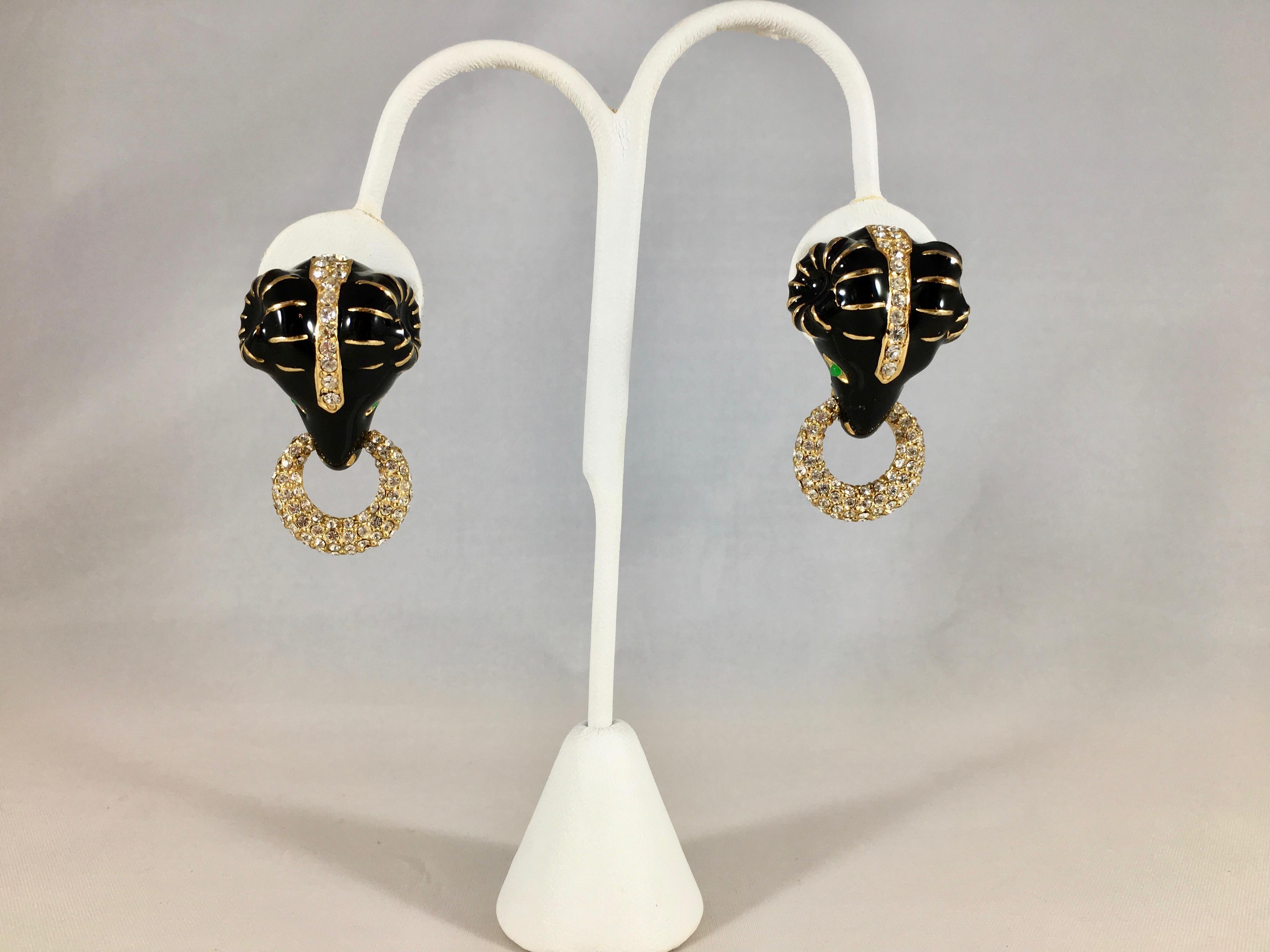 rams head earrings