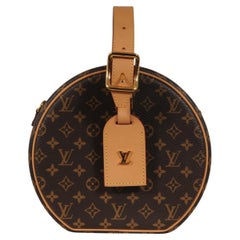 Louis Vuitton Petite Boite Chapeau Bag Brown Monogram Canvas Crossbody Shoulder
