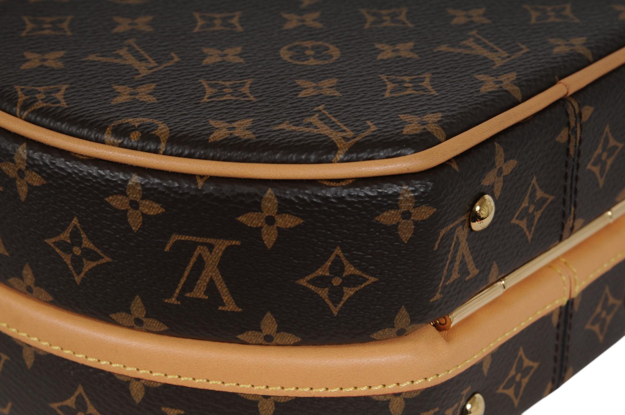 Louis Vuitton Petite Boite Chapeau Bag Brown Monogram Canvas Crossbody Shoulder en vente 8