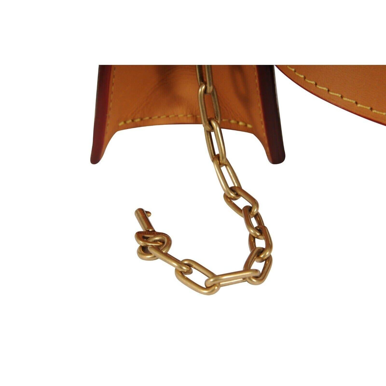 Louis Vuitton Donna Monogram S Lock Belt Pouch MM Borsa in pelle marrone Virgil in vendita 6