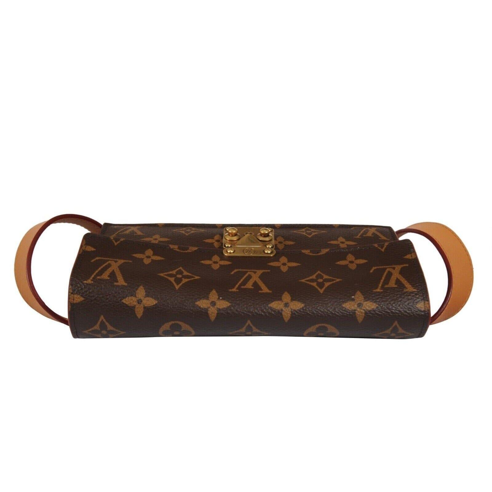 Louis Vuitton Donna Monogram S Lock Belt Pouch MM Borsa in pelle marrone Virgil in vendita 13