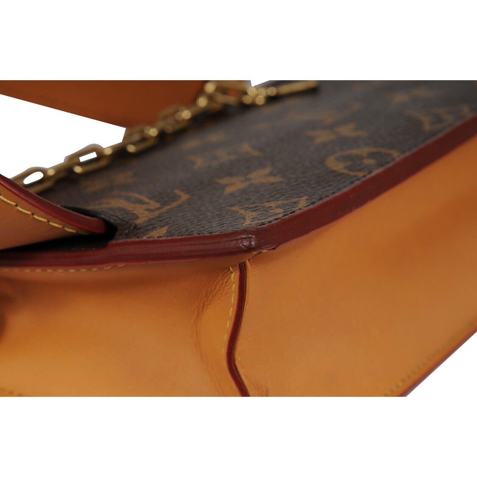 Louis Vuitton Donna Monogram S Lock Belt Pouch MM Borsa in pelle marrone Virgil in vendita 12