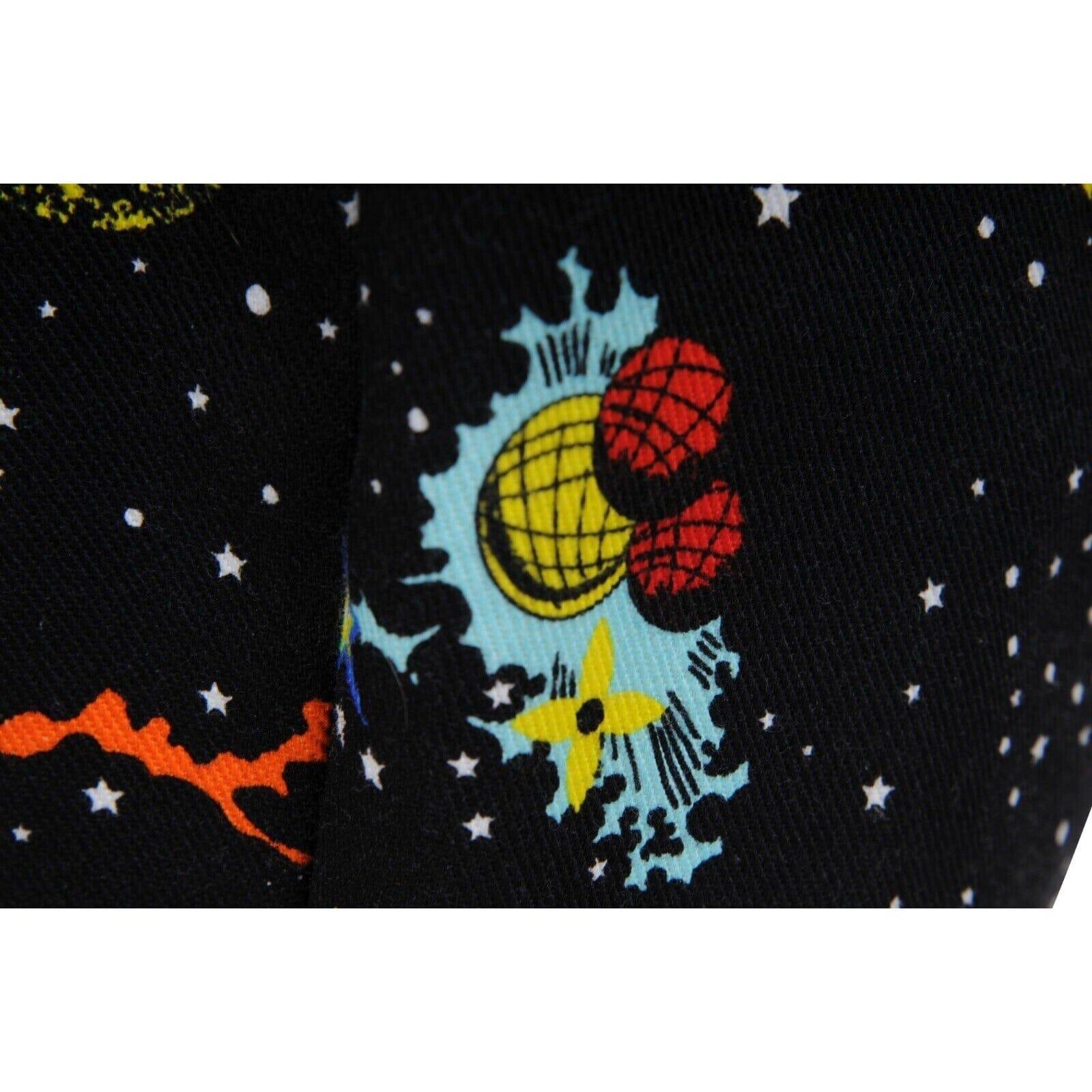 Jean Louis Vuitton Galaxy Print Jeans 42 US 10 Black Space Logo Game On Denim en vente 2