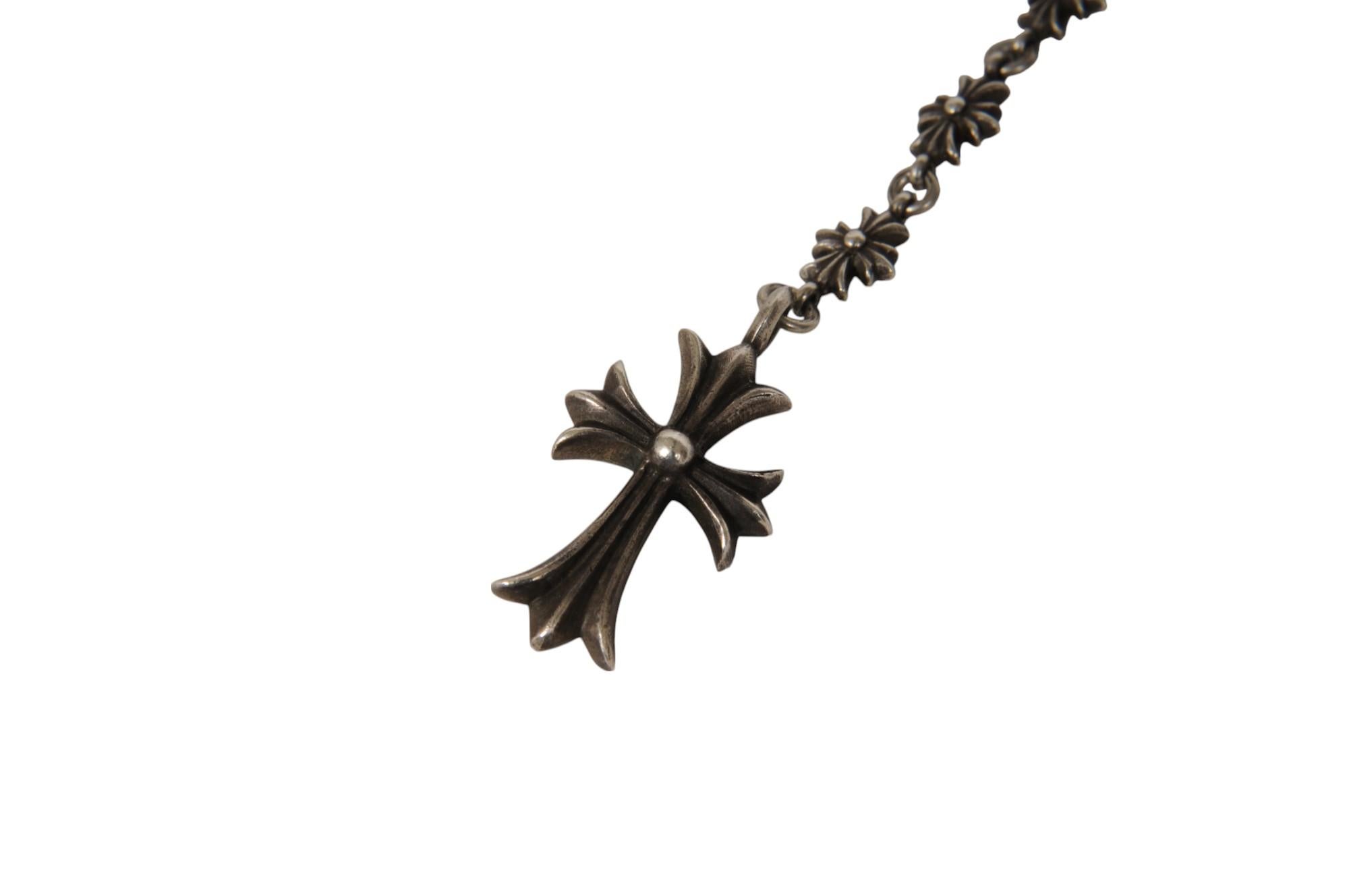 Chrome Hearts Collana a catena .925 Silver Tiny CH Cross Collare regolabile in vendita 3