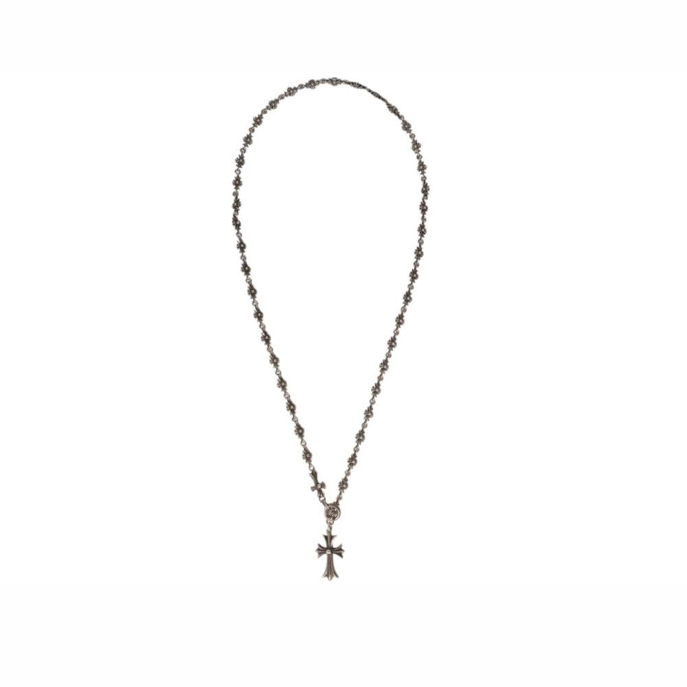 Chrome Hearts Collana a catena .925 Silver Tiny CH Cross Collare regolabile in vendita 5