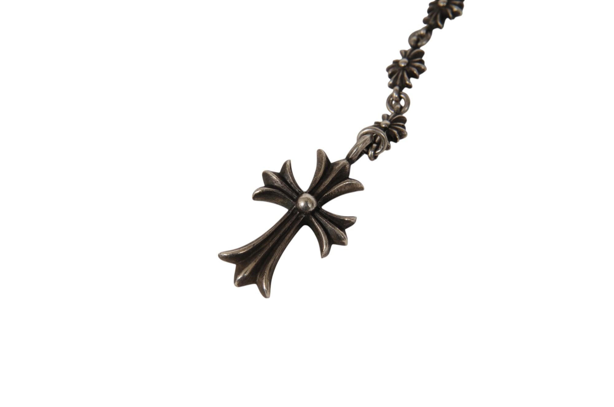 Chrome Hearts Collana a catena .925 Silver Tiny CH Cross Collare regolabile in vendita 2