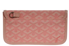 Goyard Pink Wallet Pouch Phone Case Travel Holder Sac File Card Snap Button