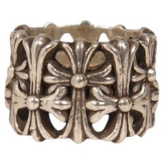 Bague « Cemetery Cross » de Chrome Hearts, argent 925, taille 8,5, motif croix, CH Jewelry