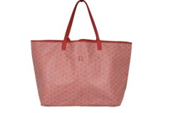 Goyard Rose Pink Saint Louis GM Tote Shoulder Bag Limited Top Handle Travel