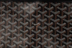 Goyard Porte Habit Garment Bag Black Leather Travel Duffle Carry On Crossbody