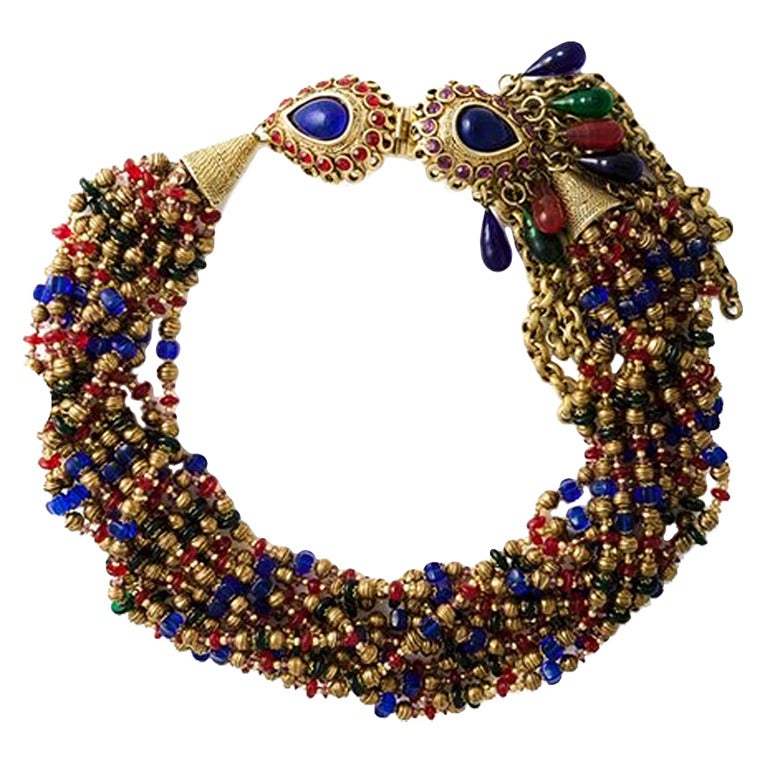 Gorgeous Claire Deve French Couture Necklace 1980