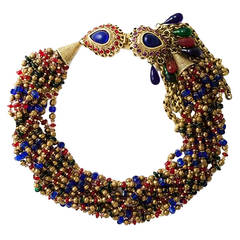 Gorgeous Claire Deve French Couture Necklace 1980 7