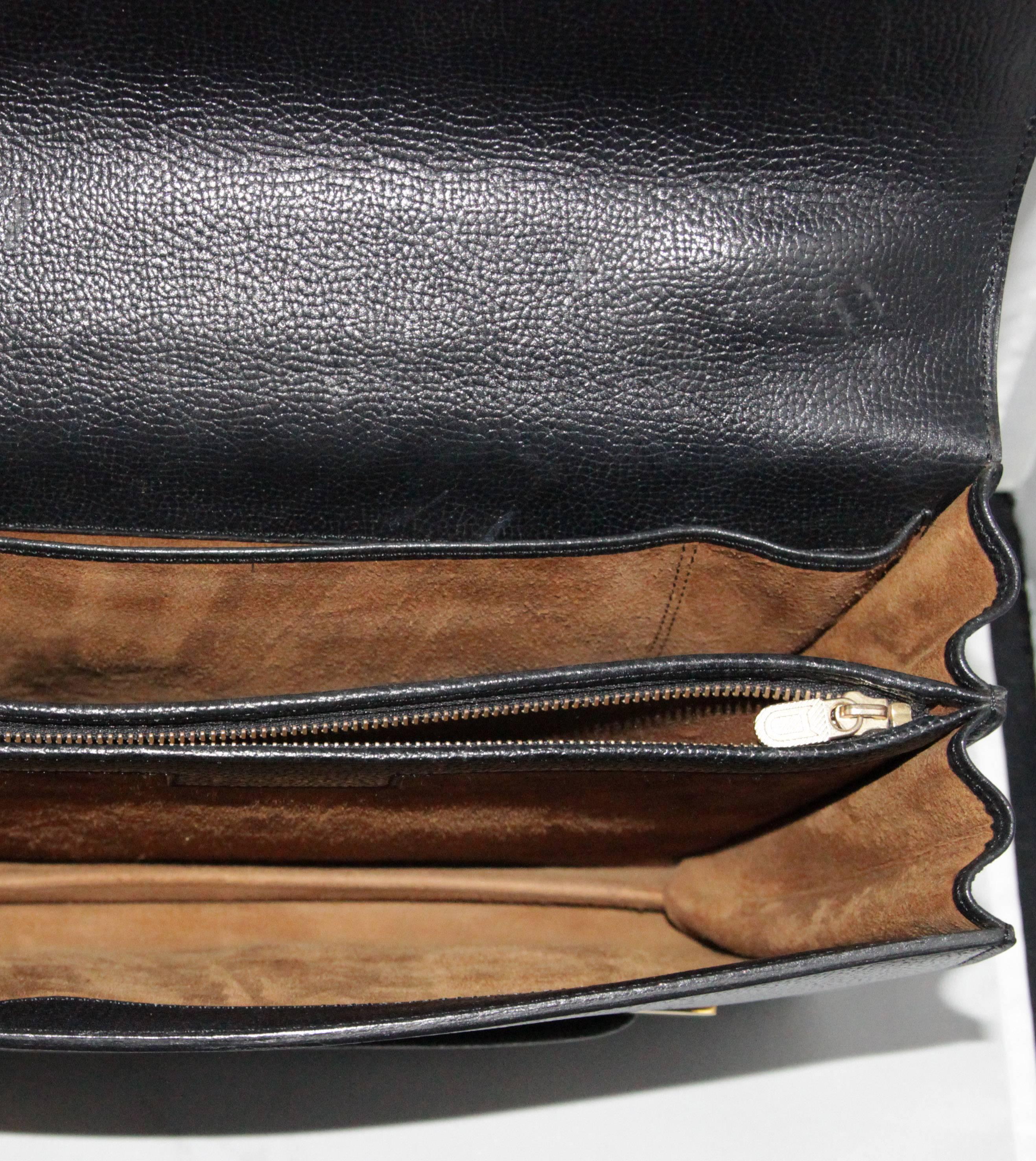 Black Rare Delvaux Handbag c.1980