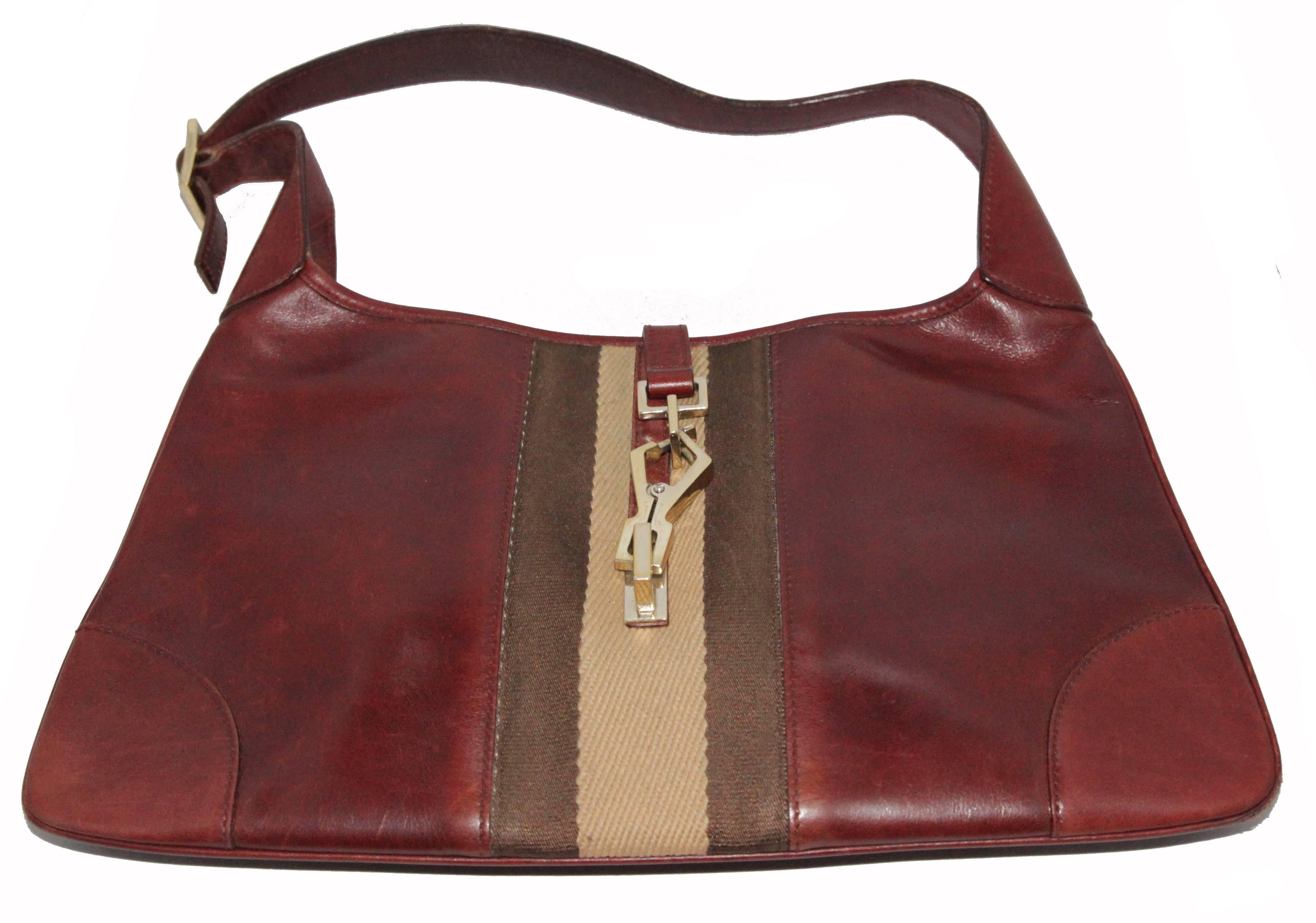 Brown Gucci Vintage Jackie Handbag