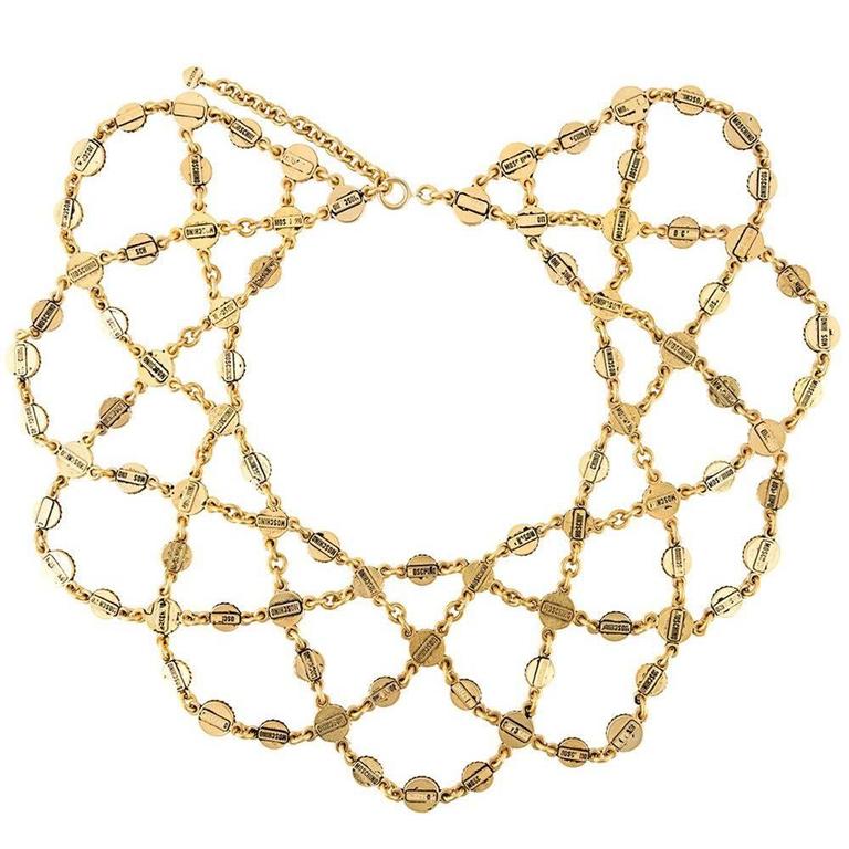 Great Moschino vintage necklace c.1980 at 1stDibs