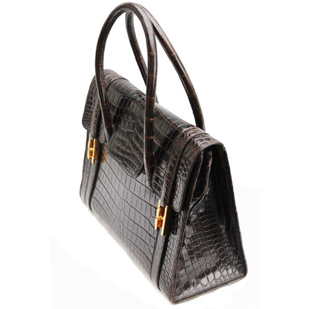 Exceptional Hermès Drag handbag, fabulous design, so chic! 