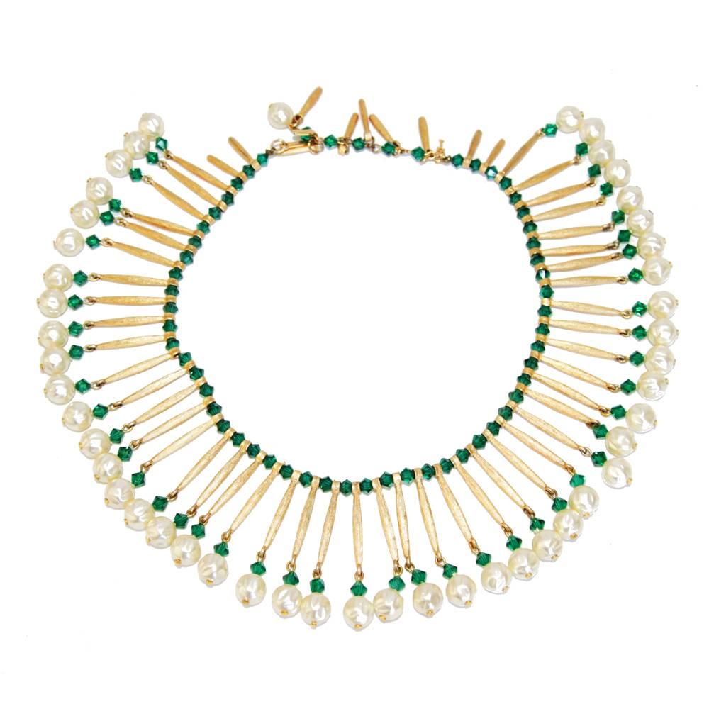 Gorgeous Trifari festoon necklace 50s