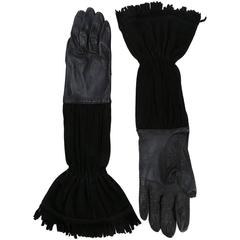Hermes fringes gloves of the 80s Hermes fringes gloves of the 80s