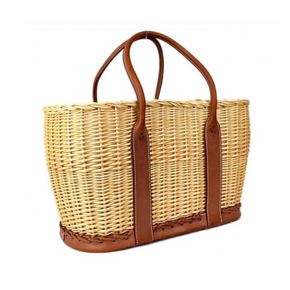 The Garden Party Hermes Wicker basket bag