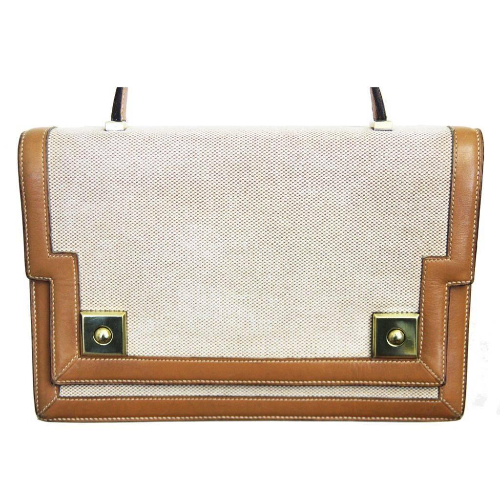 The Hermes Piano Handbag with shoulder strap 60s