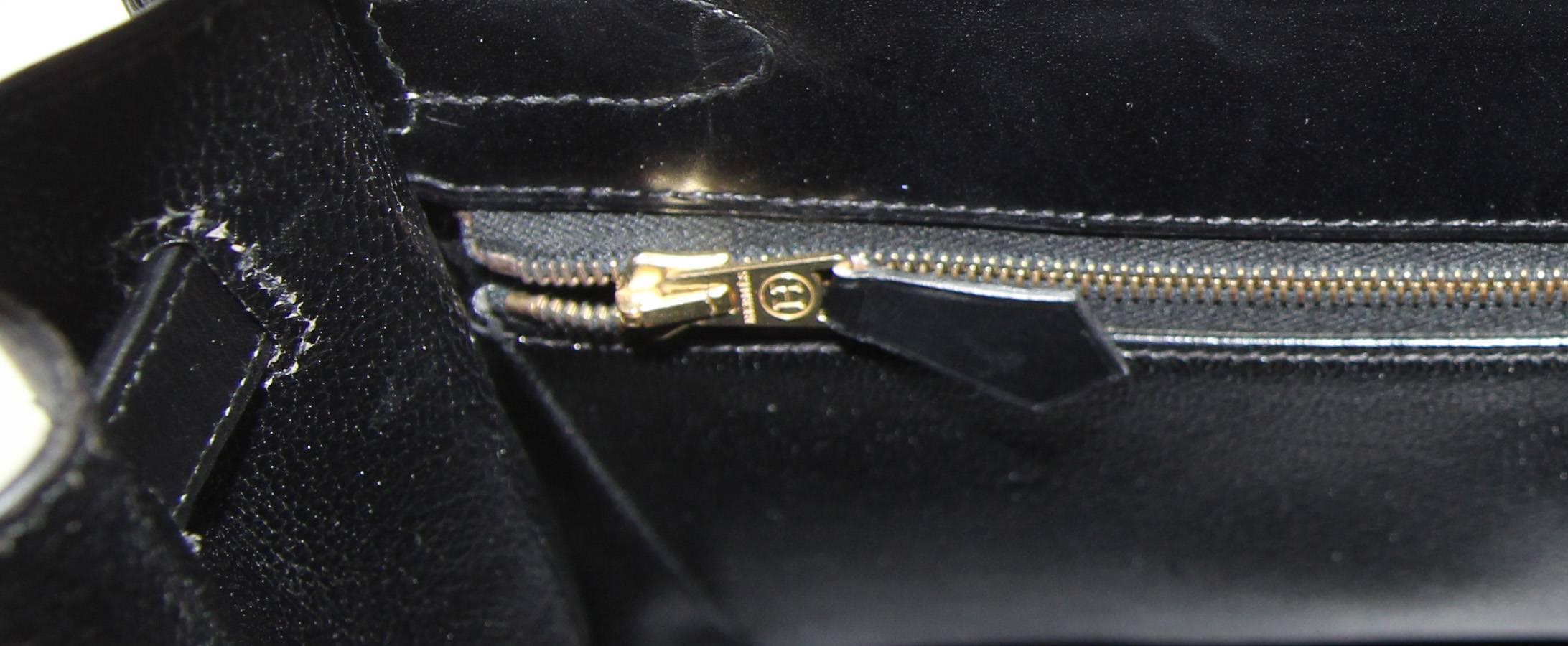 Hermes Kelly black box Handbag Shoulder strap 32 cm 3