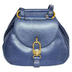 Retro Gorgeous Blue Delvaux Backpack of the 80s