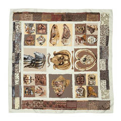 Hermès vintage 
Persona
 scarf