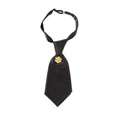 Rare Chanel Camelia Black Tie 1990