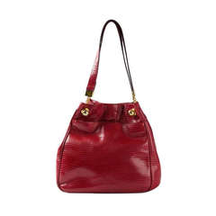 Gorgeous Burgundy Vintage Bottega Veneta Lizard Handbag