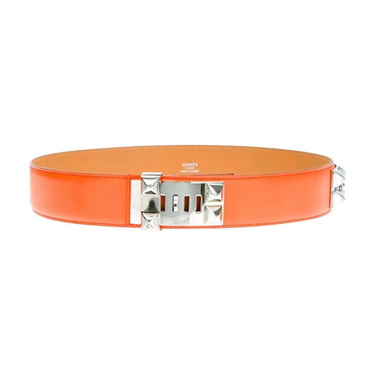 Stunning Hermes Medor Orange Belt