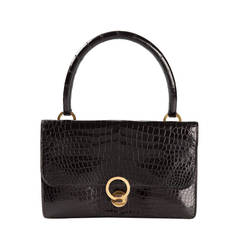 Stunning Hermès Vintage croco Handbag