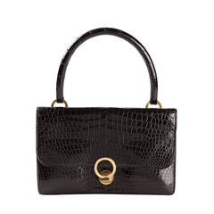 Stunning Hermès Vintage croco Handbag