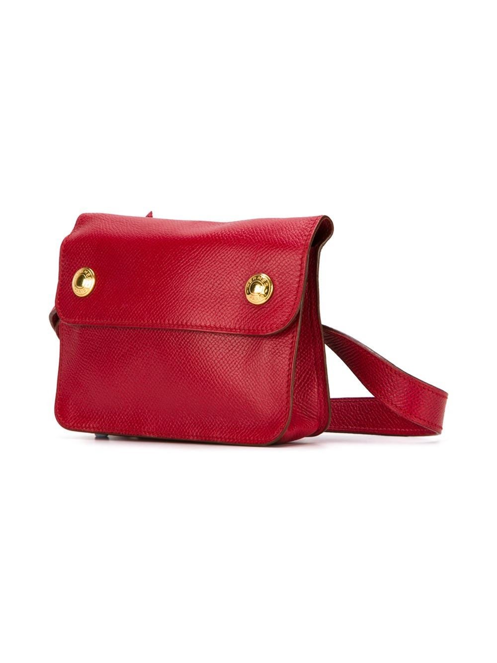 Hermès waist pouch - Red Epsom Leather In Good Condition In Verviers, BE