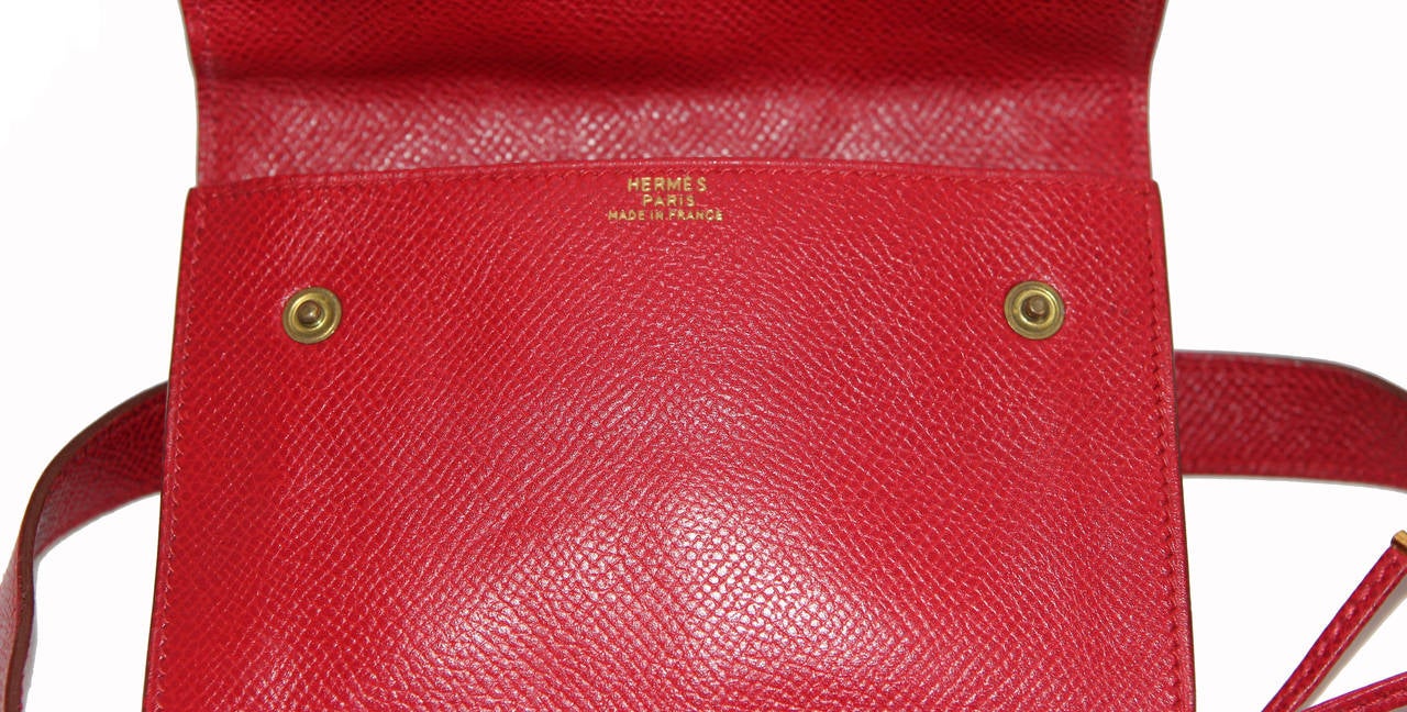 Hermès waist pouch - Red Epsom Leather 2