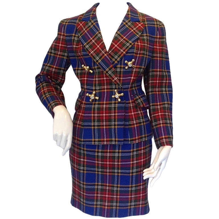 Moschino Cheap and Chic Tartan Jacket