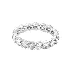 Vintage Beautiful Diamond Platinum Wedding Ring