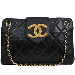 Vintage Chanel Lambskin Double Chain Flap Bag