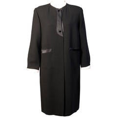 Geoffrey Beene Satin Trimmed Coat & Skirt