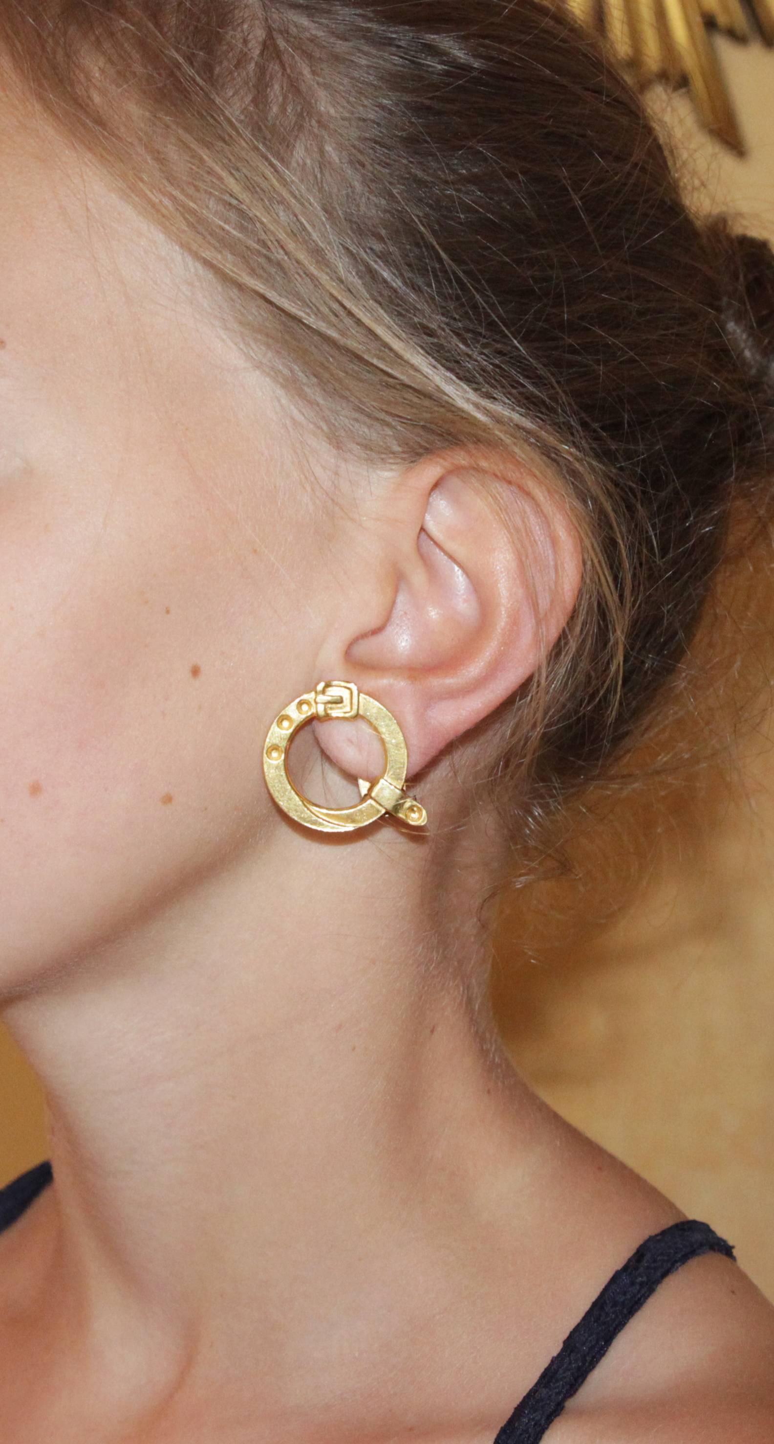 Women's Rare Roberta Di Camerino belt earrings 70s For Sale