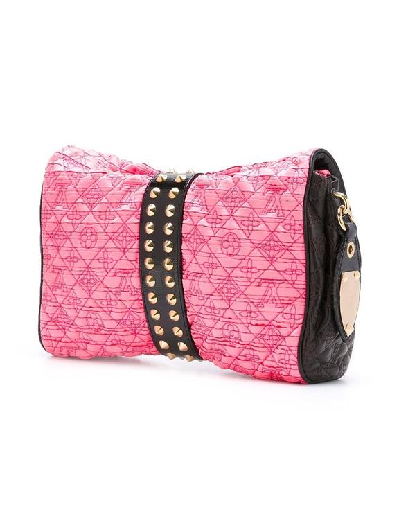 LOUIS VUITTON Satin Quilted Monogram Coquette Pochette Navy 662740 |  FASHIONPHILE