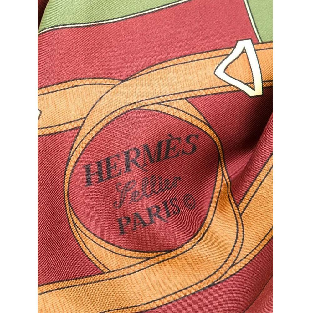 Hermès Eperon d'or vintage scarf 1974 In Excellent Condition In Verviers, BE